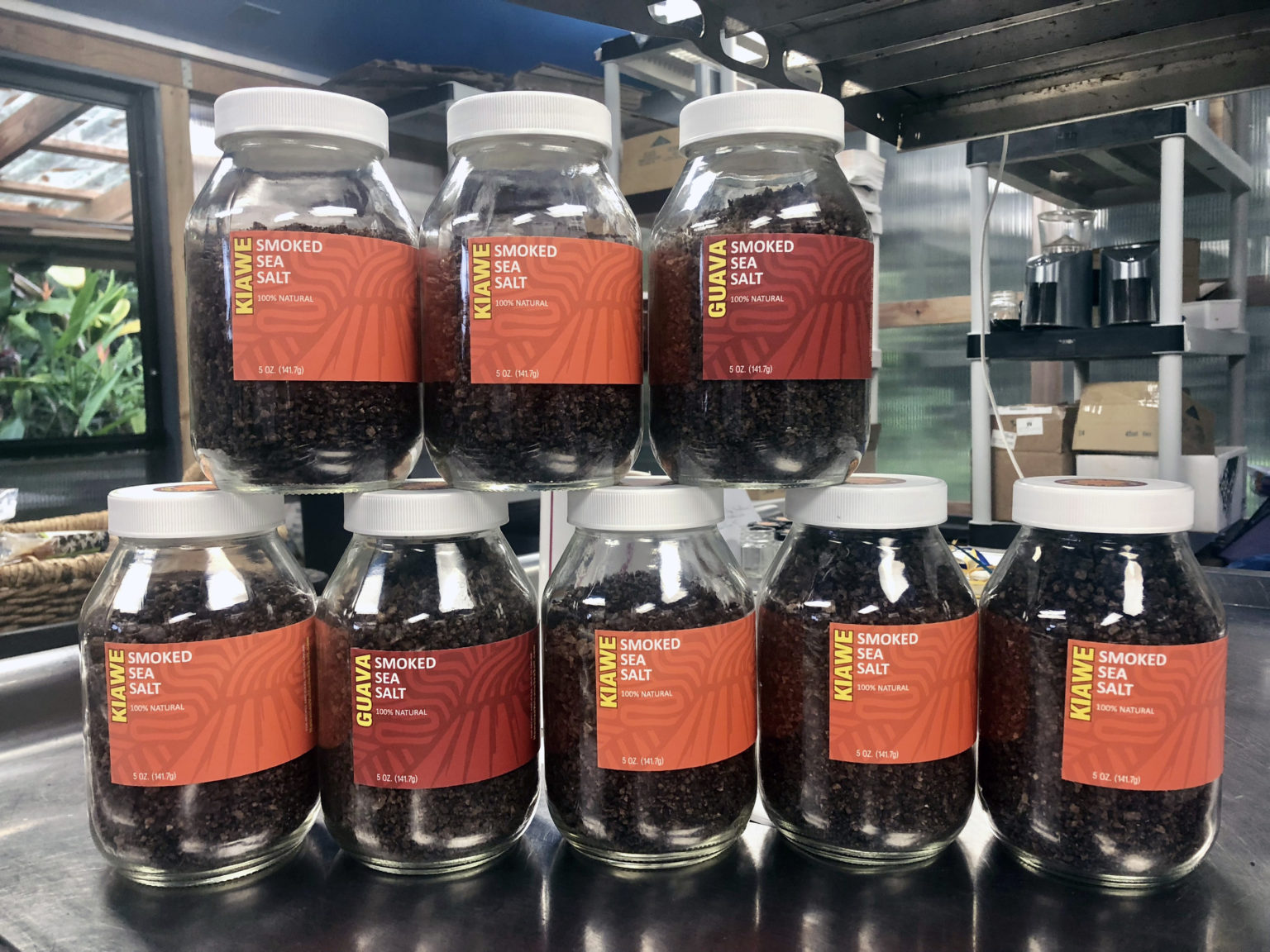 Kiawe Smoked Sea Salt from Hawaii's Big Island.