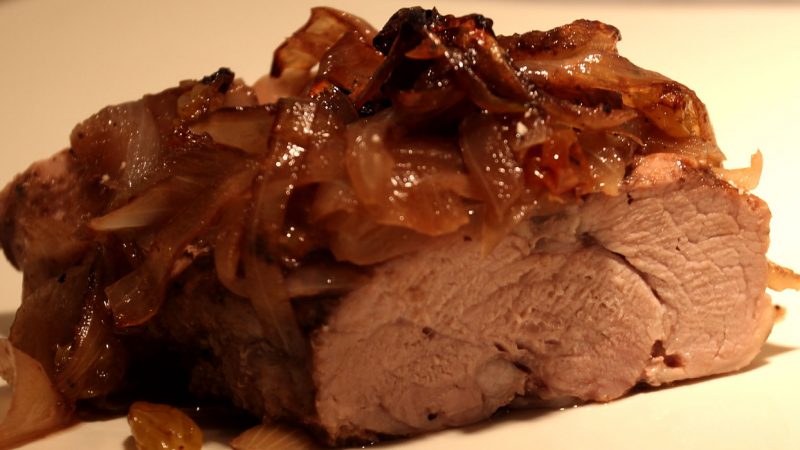 Pork Tenderloin with Maui Onion Marinade