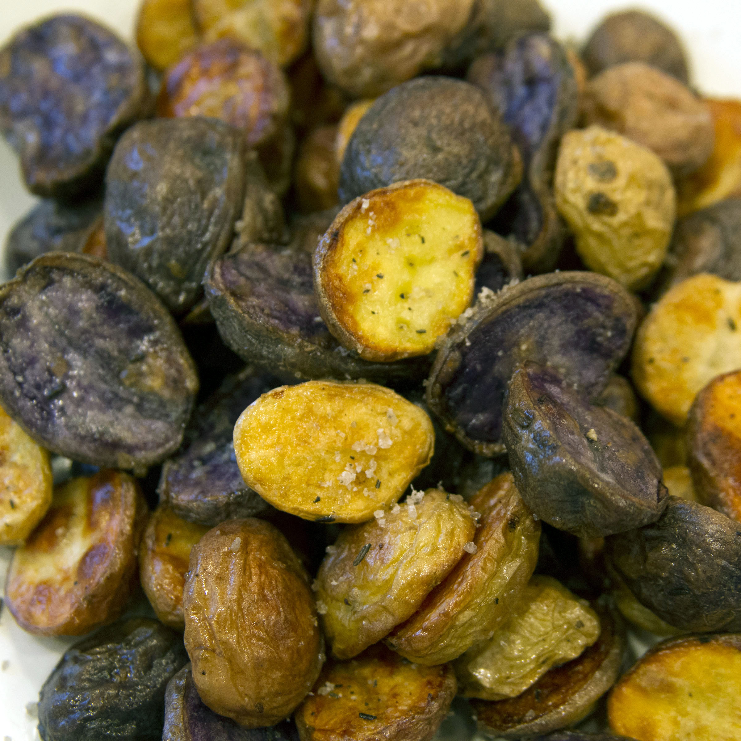 Roasted New Potatoes with Smoked Rosemary Sea Salt