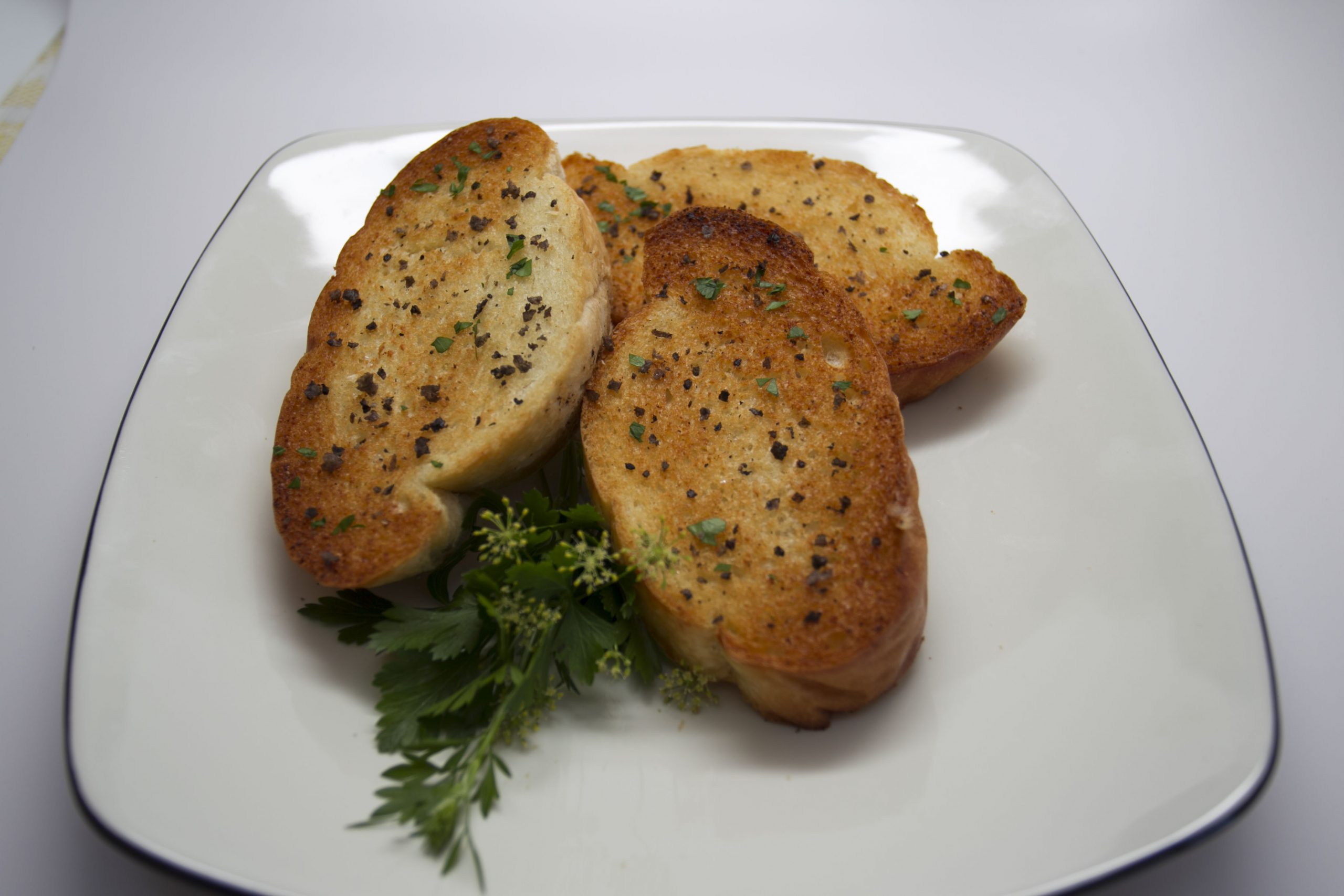 Smoky Garlic Bread - Hawaiian Volcano Sea Salt
